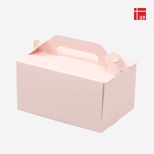 조각케이크 앞열림상자 핑크 (대) 50매