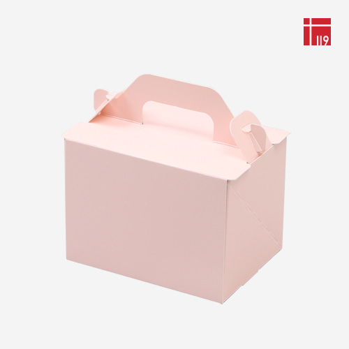 조각케이크 앞열림상자 핑크 (소) 50매